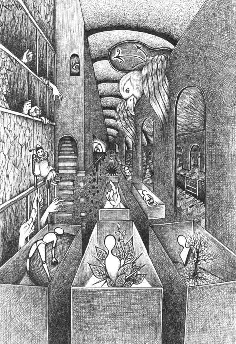 ペン画でシュルレアリスム.jpg