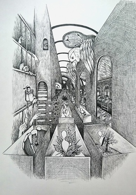 ペン画でシュルレアリスム_メイキング6.JPG