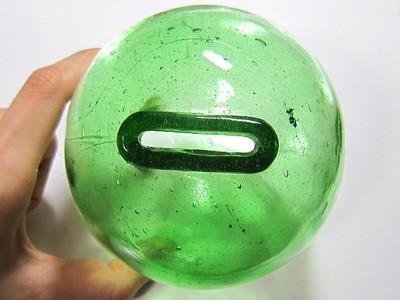 浮き玉の貯金箱.JPG