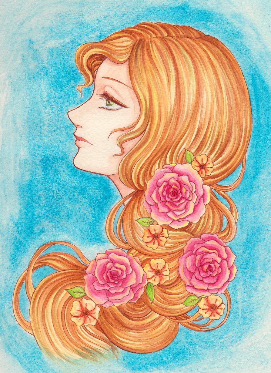 薔薇の髪飾りの乙女 ネガティブ詩日記 孤独翼