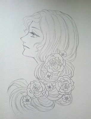 薔薇の髪飾りの乙女メイキング.JPG
