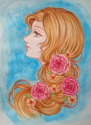 薔薇の髪飾りの乙女メイキング5.JPG